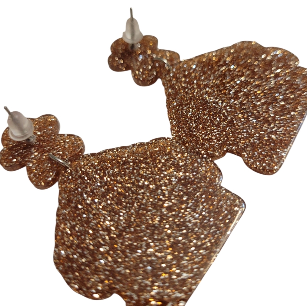Gingerbread House Earrings - Picture 4 of 4